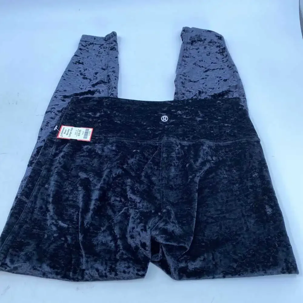 lululemon Black Cotton Athletic Leggings | Women’s Size 10